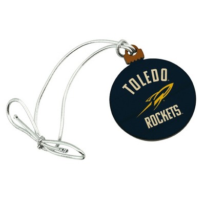 University of Toledo Official Logo Mini Small Tiny Wood Christmas Tree Holiday Ornament
