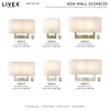 Livex Lighting 2 - Light Wall Light in  Brushed Nickel - 2 of 4