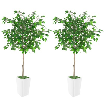 Artificial Ficus Tree, Ideal for Home Decor and Housewarming Gift