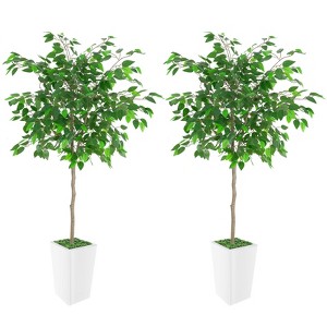 Artificial Ficus Tree, Ideal for Home Decor and Housewarming Gift - 1 of 4