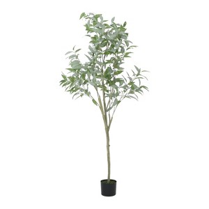 Gulches 78 Inch Artificial Eucalyptus Bonsai Plants, Pre Potted for Hassle Free Decor, Ideal for Indoor Gardens, Living Rooms & Bedrooms - 1 of 4