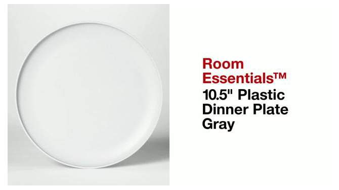 10.5&#34; Plastic Dinner Plate Purple/Lavender - Room Essentials&#8482;, 2 of 7, play video