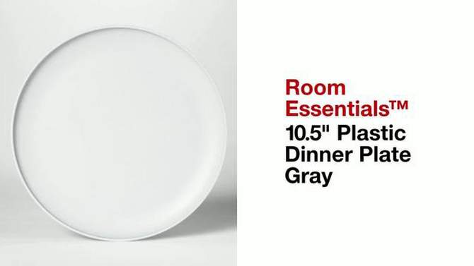 10.5&#34; Plastic Dinner Plate Purple/Lavender - Room Essentials&#8482;, 2 of 7, play video