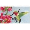 Homefires Hummingbird & Geraniums Doormat, 22"x34" – Colorful Floral Accent Rug with Nature-Inspired Art for Indoor/Outdoor Use - 2 of 3