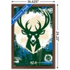 Trends International NBA Milwaukee Bucks - Maximalist Logo 23 Framed Wall Poster Prints - 3 of 4