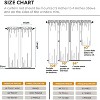 Kate Aurora 2 Piece Halloween Spooky Harvest Themed Pumpkin Spice Colored Rod Pocket Sheer Voile Window Curtain Panels - 4 of 4