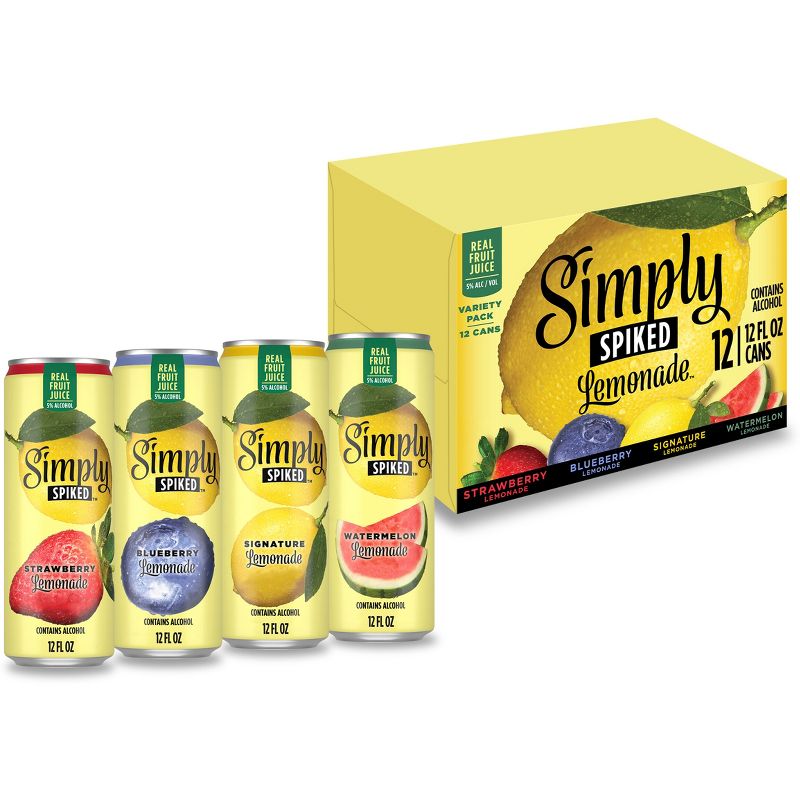 Simply Spiked Lemonade Variety Pack - 12pk/12 fl oz Cans, 1 of 11