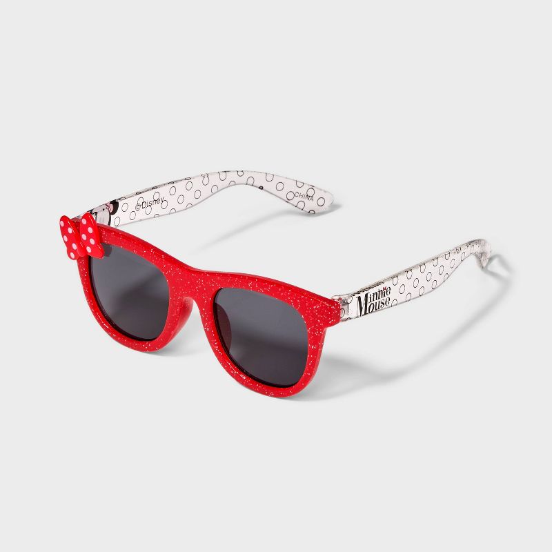 Girls&#39; Minnie Mouse Round Sunglasses - Red, 3 of 4