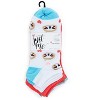 Memoi Women's 6 Pair Pack Sloth Faces Low Cut Socks Assorted 9-11 - 2 of 3