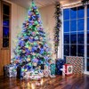 VisioGear Craft Activity Kits 7.5FT Pre-Lit Spruce Snow Flocked Christmas Tree with Pine Cones, Artificial Xmas Tree, Multicolor - 3 of 4