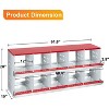 Chicken Nesting Box, Easy Egg Collection Large Vented Holes Chicken Coop Equipment with Vented Holes, Heavy Duty Chicken Nesting Boxes for Hens,Ducks - 2 of 4