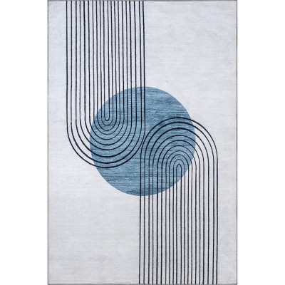 Nuloom Martine Abstract Sun Pet Friendly Machine Washable Area Rug