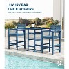 GardenJoy 5-Piece Bar Height Patio Table and Chairs Set, 30.2" - Weather Resistant, Outdoor - 3 of 3