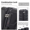 BEAFUP Set of 3  20"/24"/28" in ABS Spinner Wheel Luggage, Matching Color , With Combination Lock (Black) - 4 of 4