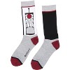 Demon Slayer Men's Tanjiro Kamado Hanafuda Earring Design Athletic Crew Socks - 3 of 4