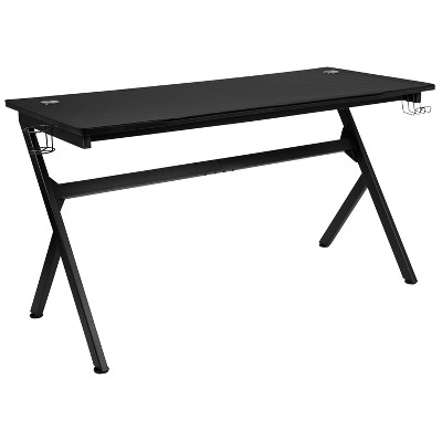 Red Ergonomic Gaming Desk and Reclining Chair Set with Footrest