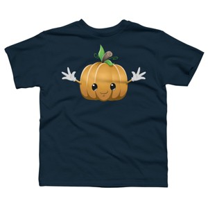 Boy's Design By Humans Halloween Pumpkin Monster 6 By LironPeer T-Shirt - 1 of 3