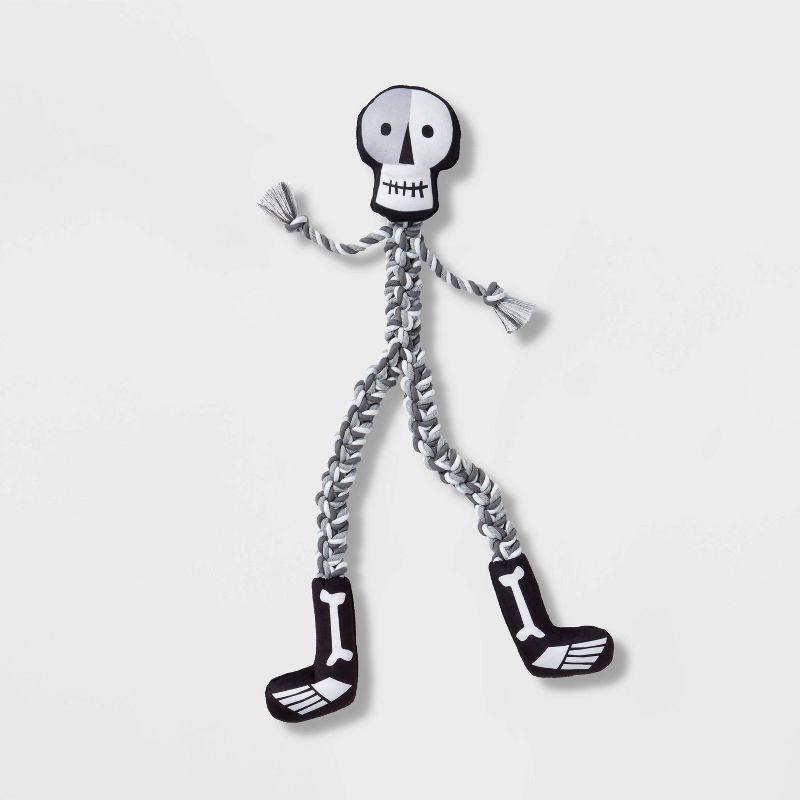 Halloween Skeleton with Long Rope Dog Toy - XL - Hyde &#38; EEK! Boutique&#8482;, 1 of 7