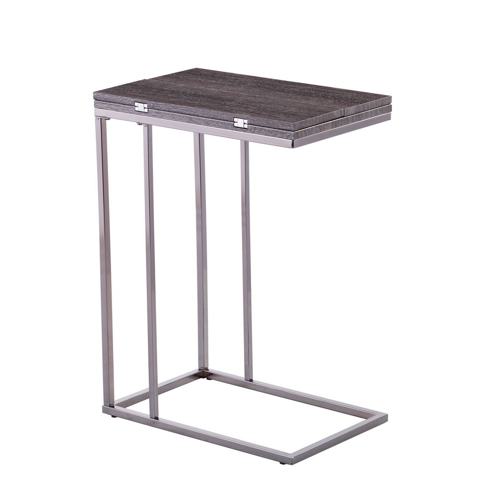 Photos - Coffee Table Sepree Expandable C-Table Black/Gray - Aiden Lane