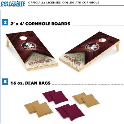Florida State Seminoles 2'x4' Wooden Cornhole Set with Bean Bags