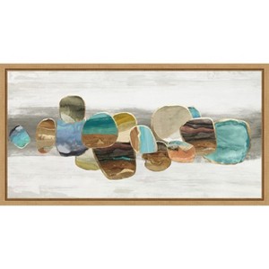 Amanti Art Glided Stones I by Tom Reeves Framed Canvas Wall Art - 1 of 4