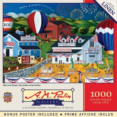 MasterPieces AM Poulin Puzzles Collection - Stars and Stripes 1000 Piece Jigsaw Puzzle