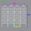 2 Pack Metal Garden Trellis, Rose Trellis Metal With 71" X 19" Rustproof Trellis For Climbing Plants, Rose Climbing Trellis-Cuddlewood - 4 of 4