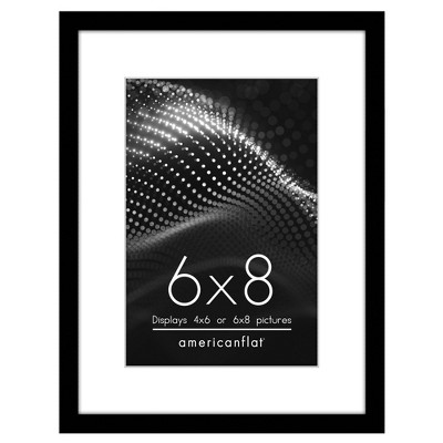 Americanflat Picture Frame with Mat - Modern Design, Shatter-Resistant Glass, Dual Sawtooth Hangers, Ideal for Home and Office Decor