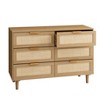 NicBex Rattan Dresser Farmhouse Storage Cabinet Closet Organizers and Storage Dresser for Bedroom, Closet, Living Room - 2 of 4