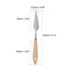 Unique Bargains Stainless Steel Pointy Wood Handle Painting Mixing Knife 4 Pcs - 2 of 4