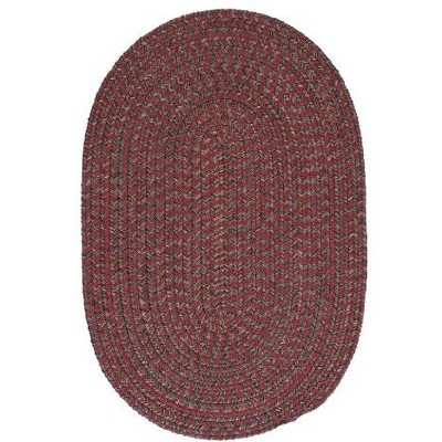 Colonial Mills Hayward Oval Area Rug, 3 by 5-Feet, Berry