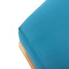 Modern Futon Sofa, Acacia Wood Upholstered Futon Couch, Non-porous Water-resistant Loveseat Sofa - 4 of 4