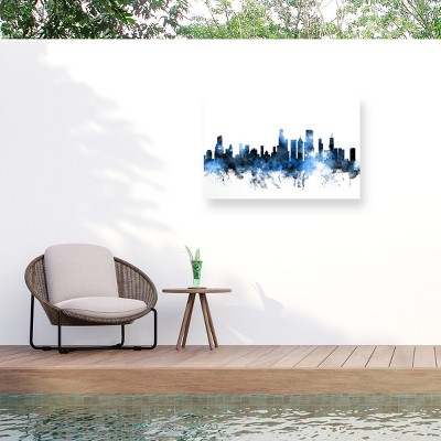 Michael Tompsett Chicago Illinois Skyline II Outdoor Canvas Art