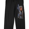 Ahsoka Disney+ Ahsoka With Gray Text Men's Black Sleep Pajama Pants - image 2 of 4