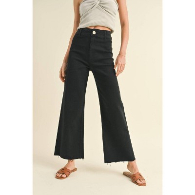Women's Wide Leg Denim Pants - MIOU MUSE