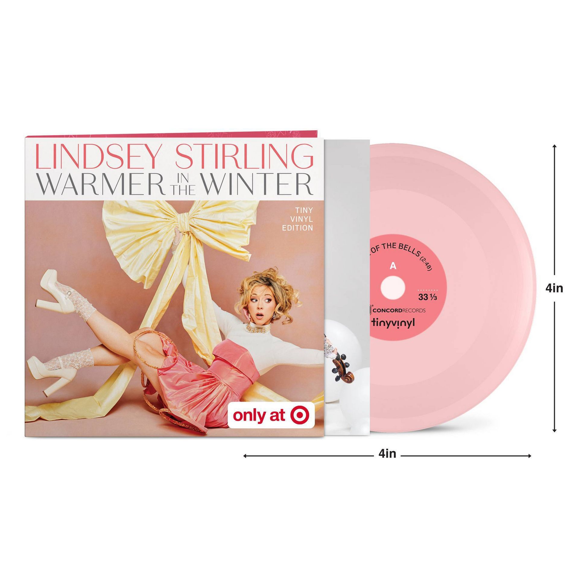 Lindsey Stirling featuring Sabrina Carpenter Tiny Vinyl Edition - Carol Of The Bells/You're a Mean One, Mr Grinch (Tgt Ex, vinyl 4 inch)