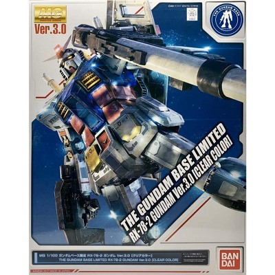 Bandai Gundam Base Limited RX-78-2 Ver.3.0 Clear Color MG 1/100 Model Kit