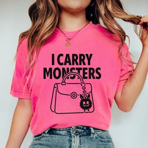 Simply Sage Market I Carry Monsters Purse Garment Dyed Tee - 1 of 4