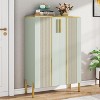 Tribesigns 6-Tier Shoe Cabinet with Doors, Wood Shoe Storage Organizer Racks - 2 of 4