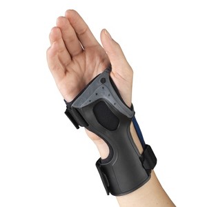 OTC Wrist Brace, Molded Exoskeleton, Low-profile, Exolite, Black, Right - 1 of 4