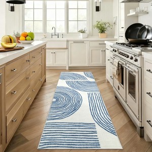 Washable Rug Modern Rug with Non Slip TPR Backing, Soft Non Shedding Floor Covering - 1 of 4