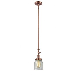 Bell - 1 Light Stem Hung Tiltable Mini Pendant In Industrial Style-14 Inches Tall and 5 Inches Wide - 1 of 1