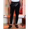 Garvee Men's 2025 Metallic Party Pants Shiny Straight Leg Trousers Drawstring 70s/80s Retro Party Pants Nightclub Rave Cosplay (Gold, Silver, Black) - 2 of 4