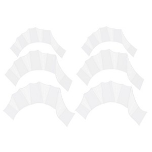Unique Bargains Silicone Aquatic Webbed Finger Frog Diving Swimming Fins 3 Pairs - 1 of 4