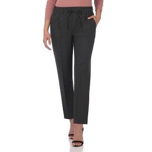 Rekucci Women's Dressy Jogger Pants with Pockets – Stylish Pull-On Tapered Work to Evening Pants - 1 of 4