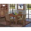 Modern Dinette Set - 5 Piece Rectangle Table & 4 Chairs - 42/53.5" Table with Leaf - Stylish Dining - 2 of 4