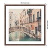 Kate and Laurel Framed Art Wandering The Streets of Venice by Laura Evans, 34x34, Florence Medium Brown - 2 of 4