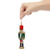 Juvale 6 Pack Wood Nutcracker Ornaments for Christmas Tree, Rustic Holidays Decorations in 6 Designs, 1 x 5 Inches - 3 of 4