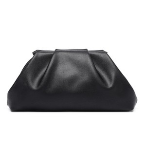Soft PU Leather Clutch Purses for Women Formal Elegant Luxurious Evening Bag (Black) - 1 of 4