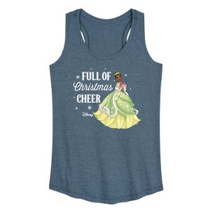 Women's - Disney - Full Of Christmas Cheer Tiana Graphic Racerback Tank - 1 of 4